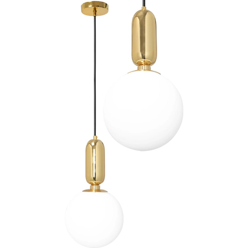Złota Lampa Designerska APP474-1CP - Elegancja i Styl Wnętrz Tworzysz na Nowo