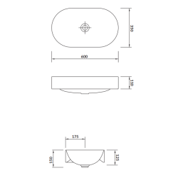 Elegancka umywalka nablatowa Inverto 60cm – designerska ceramika do Twojej łazienki!