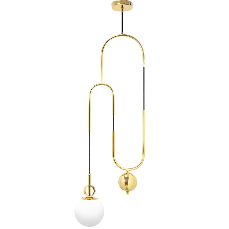 Zjawiskowa Lampa Wisząca APP482-1CP Biało-Złota - Elegancja i Styl w Twoim Wnętrzu