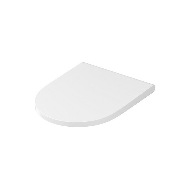 Elegancka Miska WC Owalna Clean On z Smukłą Deską Duroplast