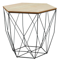 Elegancki Stolik Metalowy Industrial Chic L - Wprowadź Styl do Swojego Wnętrza