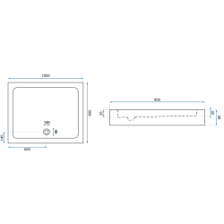 Elegancki Brodzik Savoy Czarny 90x90 z Syfonem - Styl i Funkcjonalność w Łazience