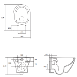 Ekskluzywna Miska WC LARGA OVAL CLEAN ON BOX - Idealna do Twojej Łazienki!