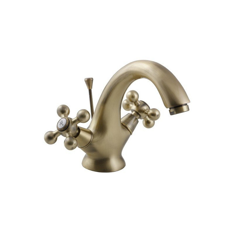 Elegancka Bateria Łazienkowa Stilo z Mosiądzu Antycznego - Styl i Wygoda w Twojej Umywalce