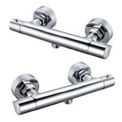 Termostatyczna Bateria Ścienna Invena Slim - Elegancja i Precyzja Chromu