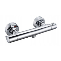 Termostatyczna Bateria Ścienna Invena Slim - Elegancja i Precyzja Chromu