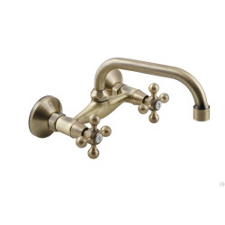 STILO Vintage Brass: Klasyczna bateria zlewozmywakowa o stylowym wykończeniu mosiężnym