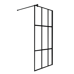 Stylowa Ścianka Prysznicowa 100x200 cm Nero Loft – Elegancja w Czarnym Macie