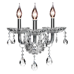 Elegancki Kinkiet Kryształowy 3-Ramienny – Blask Luksusu w Każdym Wnętrzu
