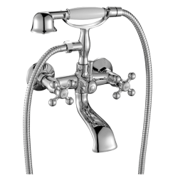 Kuchinox Stilo bateria wannowa ścienna chrom