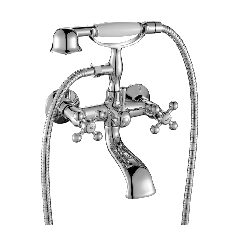 Nowoczesna bateria wannowa Stilo Chrom z zestawem natryskowym - elegancja i funkcjonalność!