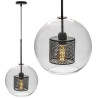 Elegancka Lampa Czarna APP557-1CP, Nowoczesny Design, Średnica 20cm