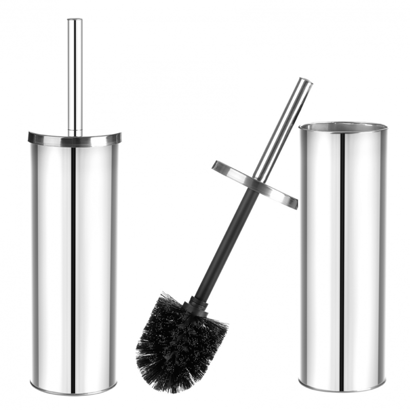 Elegancka szczotka WC LAVEO MIRI chrom - styl i funkcjonalność w Twojej łazience!