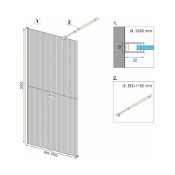Ekskluzywna Ścianka Prysznicowa Aero Intimo Black 90 cm - Elegancja i Styl w Twojej Łazience!
