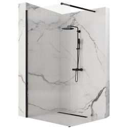 Ekskluzywna Ścianka Prysznicowa Aero Intimo Black 90 cm - Elegancja i Styl w Twojej Łazience!