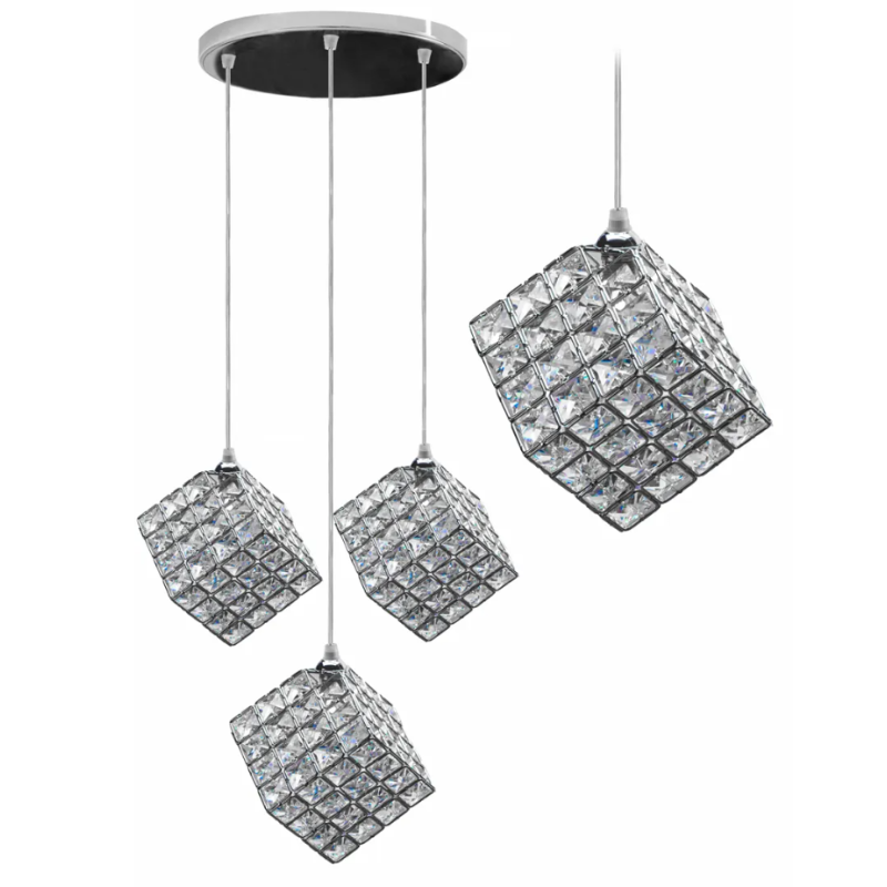 Elegancka Lampa Wisząca APP722-3PR Chromowana - Styl i Blask dla Twojego Wnętrza