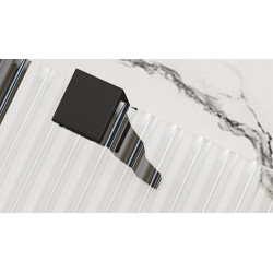 Elegancka Ścianka Prysznicowa AERO INTIMO BLACK 120 cm - Styl i Funkcjonalność