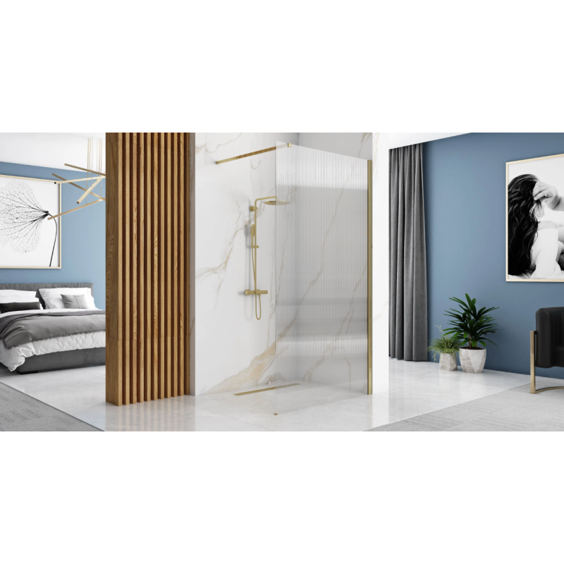 Ekskluzywna Ścianka Prysznicowa Aero Intimo w Kolorze Złota 100 cm