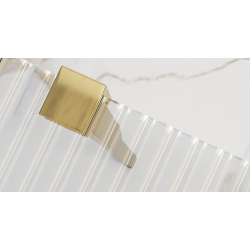 Ekskluzywna Ścianka Prysznicowa Aero Intimo Złoto Szczotkowane 120 cm