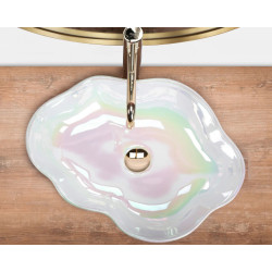 Elegancka Umywalka Nablatowa PEARL AKOYA - Stylowy Akcent Do Twojej Łazienki