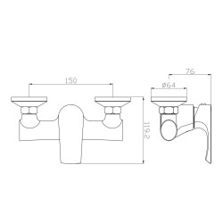 Stylowa Bateria Prysznicowa ART BJC306 - Elegancja w Twojej Łazience