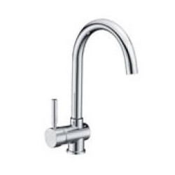 Chromowana Bateria Stojąca LETE BKU 068D z Ruchomą Wylewką i Głowicą Ceramiczną - 8 Lat Gwarancji