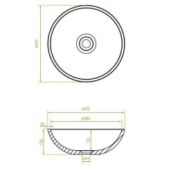 Elegancka Umywalka Granitowa Amber Szara z Chromowaną Baterią Glamour Wysoką