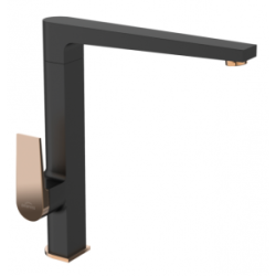 Invena MIDNIGHT: Luksusowa Bateria Kuchenna Black/Gold Rose - Styl i Elegancja w Twojej Kuchni