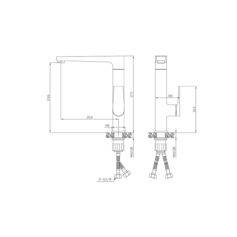Invena MIDNIGHT: Luksusowa Bateria Kuchenna Black/Gold Rose - Styl i Elegancja w Twojej Kuchni