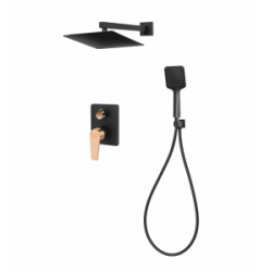 Midnight Lux: Zestaw Prysznicowy Podtynkowy z 2-funkcyjną Baterią BS-35-014