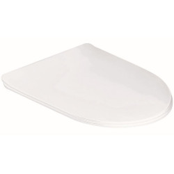 Zestaw WC Premium: Stelaż, Przycisk, Miska wisząca BEZ KOŁNIERZA, Deska SLIM Wolnoopadająca