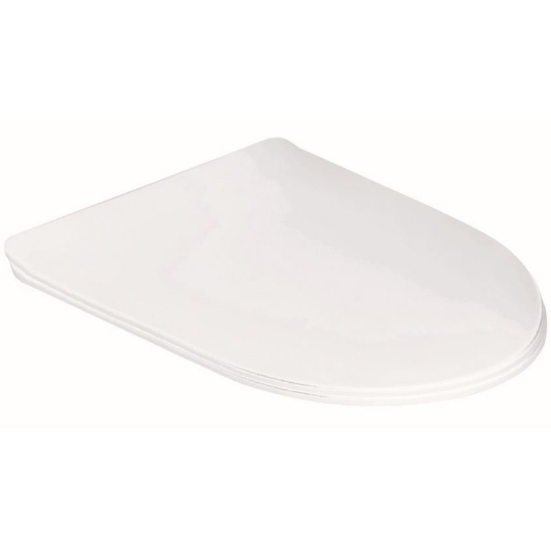 Zestaw WC Premium: Stelaż, Przycisk, Miska wisząca BEZ KOŁNIERZA, Deska SLIM Wolnoopadająca