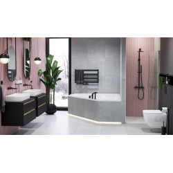 Cori 61 umywalka nablatowa 61x36 cm prostokątna, biały połysk