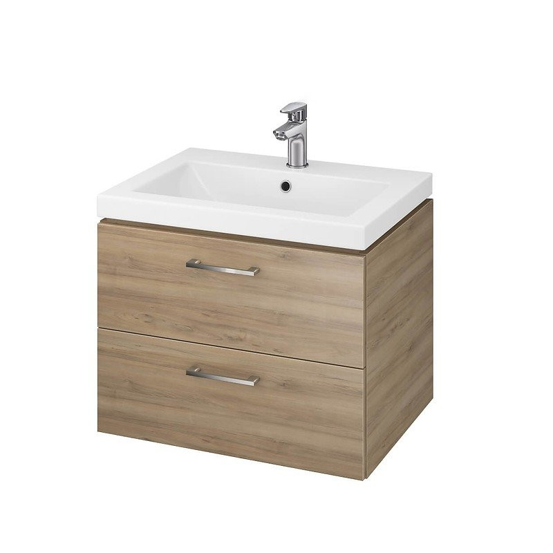 Elegancka Szafka Umywalkowa LARA COMO 60 Orzech - Stylowa Funkcjonalność w Twojej Łazience