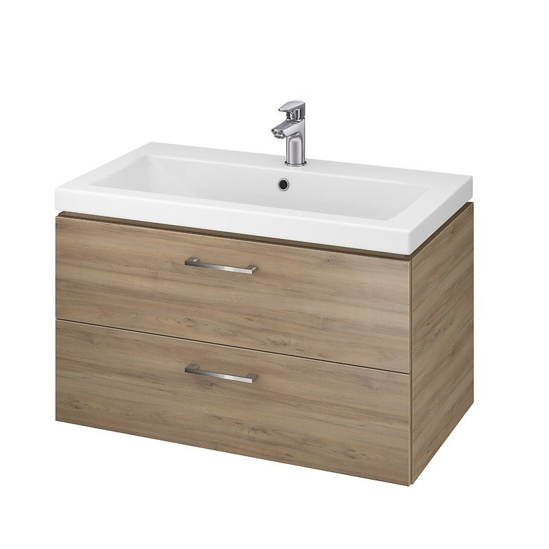 Ekskluzywna Szafka z Umywalką LARA COMO 80 Orzech – Elegancja w Twojej Łazience!