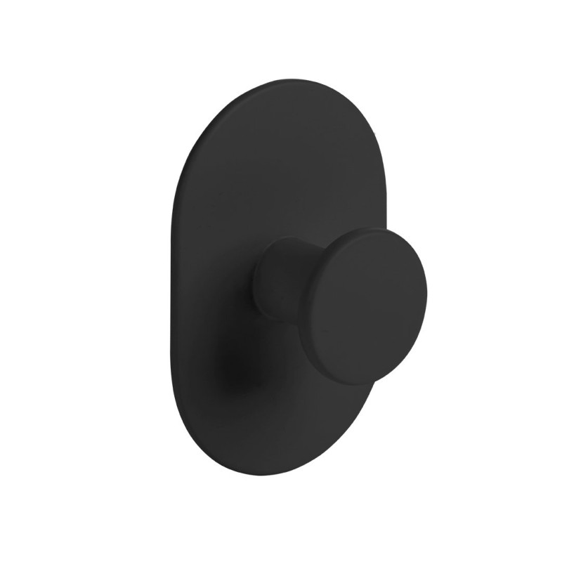 Samoprzylepny Uchwyt Na Ręcznik Miri Czarny - Bez Inwazyjnego Montażu!