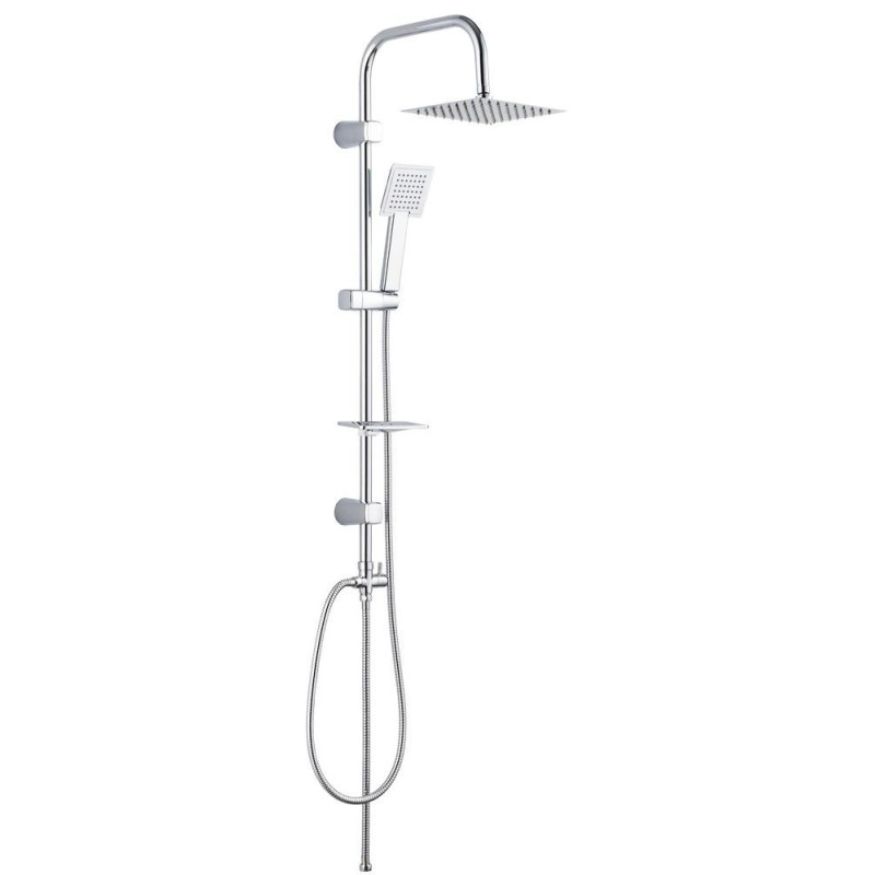 Deszczowy Relaks: Kolumna natryskowa DROP PL5 00KX z Chromowanym Wykończeniem i Antykamieniem