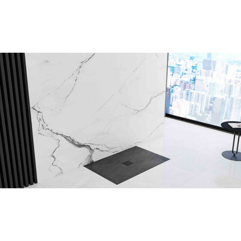 Ekskluzywny Brodzik ROCK BLACK 90x120 – Minimalizm i Elegancja w Twojej Łazience