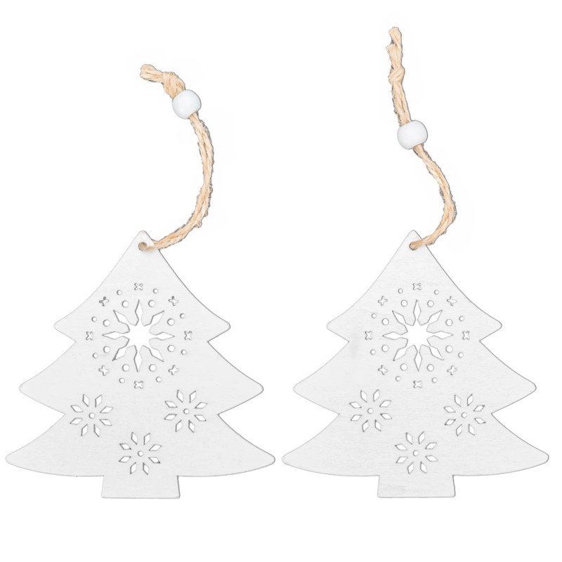 Zestaw 2 Eleganckich Ozdób Świątecznych - Choinki na Twoją Choinkę!