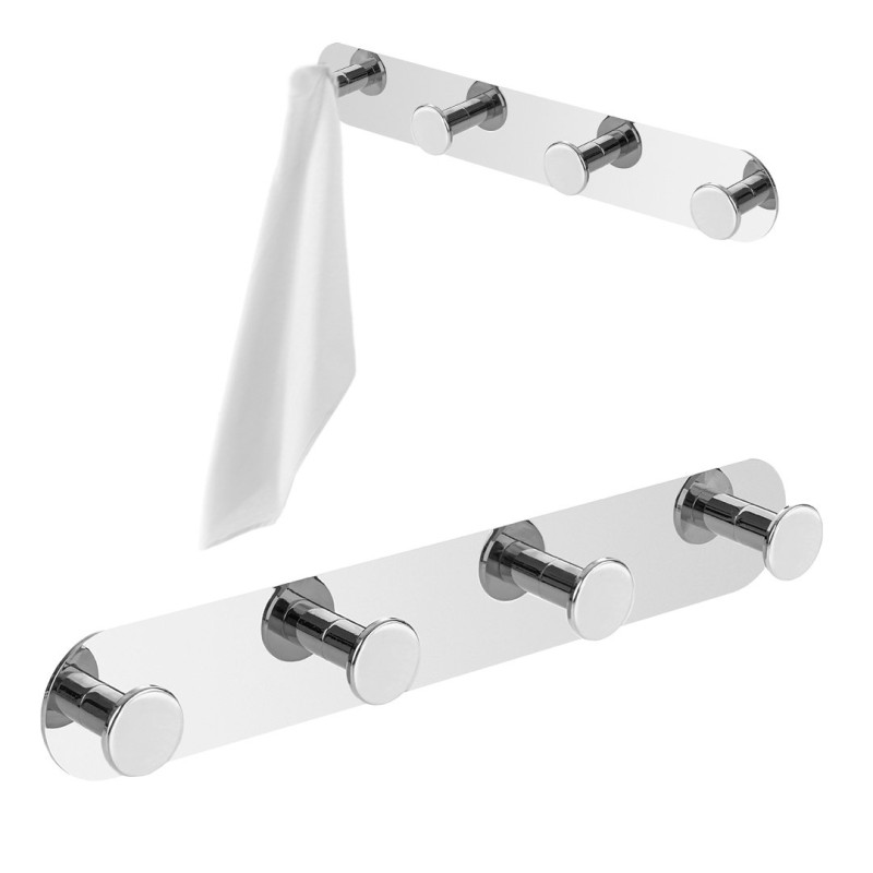 Haczyk na ręcznik Miri 4w1 Chrom - Idealny porządek w Twojej łazience!