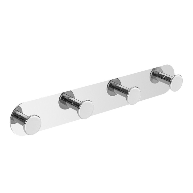 Laveo Miri wieszak poczwórny chrom