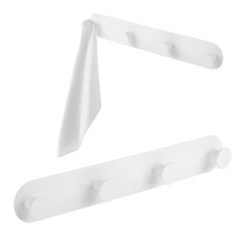 Laveo Miri wieszak poczwórny biała