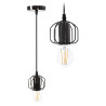 Elegancka Lampa APP595-1CP - Błyszcząca Czerń, Designerski Styl