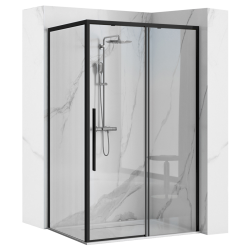 Ekskluzywna Kabina Prysznicowa SOLAR BLACK 80x100 – Nowoczesny Design!