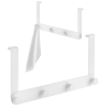 Laveo Miri wieszak poczwórny na kabinę prysznicową biała 170x325