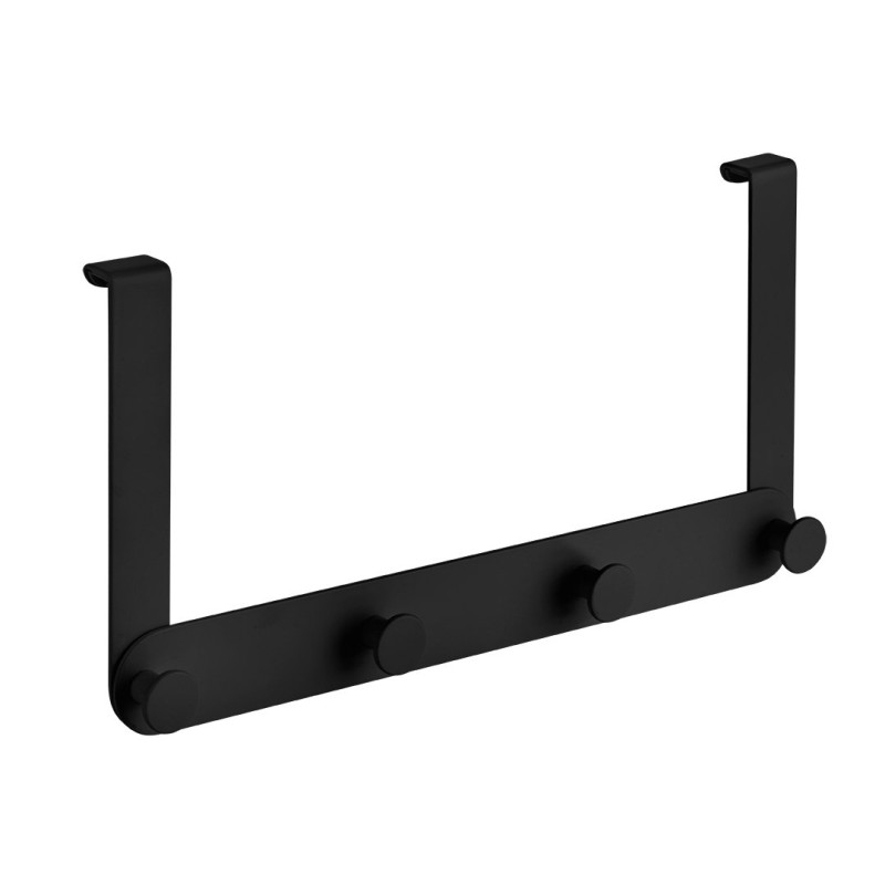 Laveo Miri wieszak poczwórny na kabinę prysznicową czarna 170x325