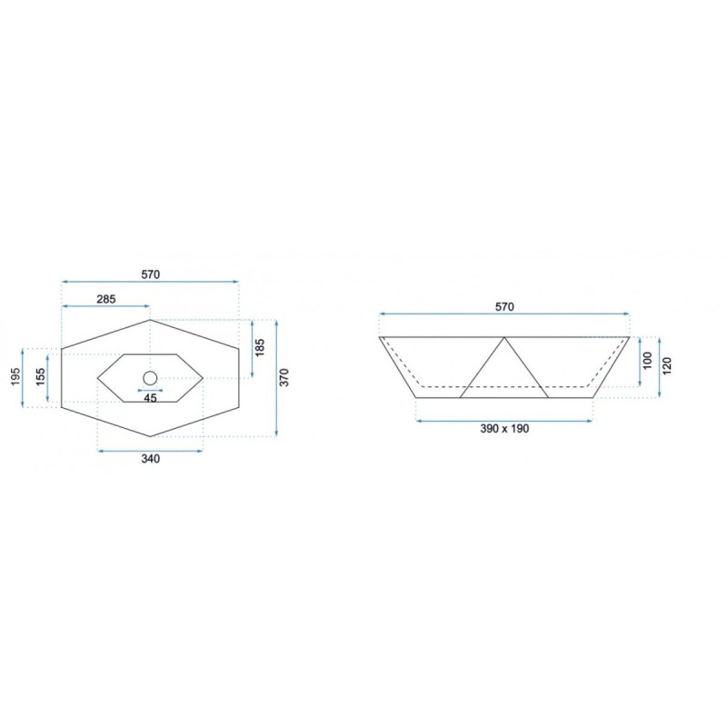 Stylowa Umywalka Vegas Nablatowa - Elegancja i Funkcjonalność dla Twojej Łazienki