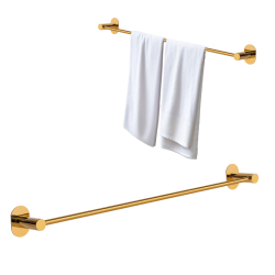 Złoty Wieszak MIRI 61cm - Montaż Bez Kłopotów, Bez Wiercenia!