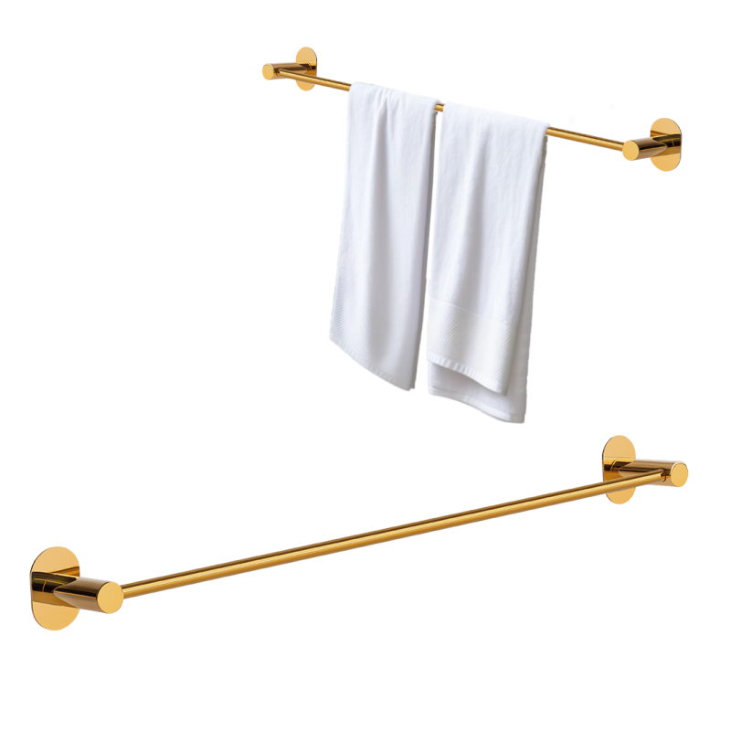 Złoty Wieszak MIRI 61cm - Montaż Bez Kłopotów, Bez Wiercenia!