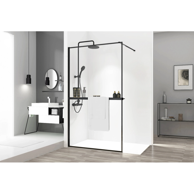 Stylowa Półka na Ręczniki EVO Black - Nowoczesny Design do Twojej Łazienki